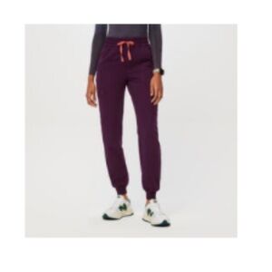 Figs Women’s Deep Purple High Waisted Relaxed Jogger Scrub Pants